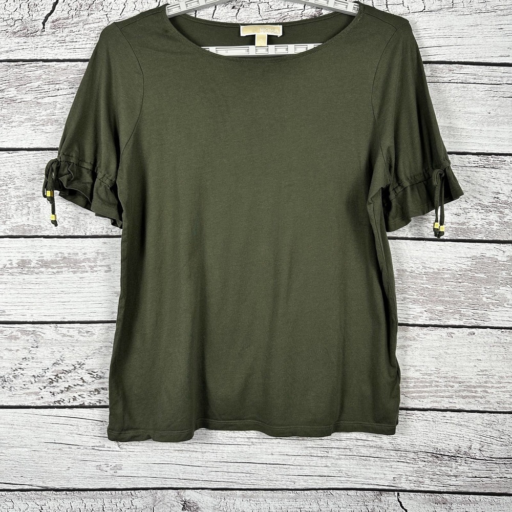 Michael Koors Army Green Short Sleeve